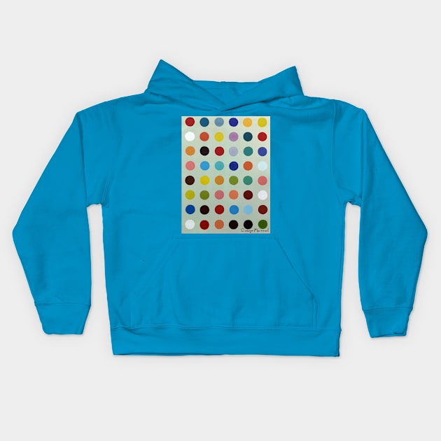 Abstract composition 15 Kids Hoodie by diegomanuel